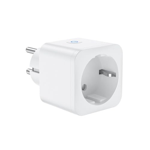 KIXZSAZ Enchufe WiFi inteligente de 3300 W, encendido/apagado automático, toma de corriente con Control remoto para teléfono inalámbrico, enchufe europeo para sala de estar y dormitorio
