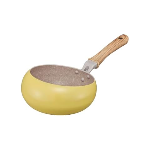 Doshisha Frying Pan that is Easy to Shake and Splash, 7.9 inches (20 cm), Induction Compatible, Gas Fire, PFOA Free, Wok, Stir-fried Vegetables, S, Deep, Yellow Cover