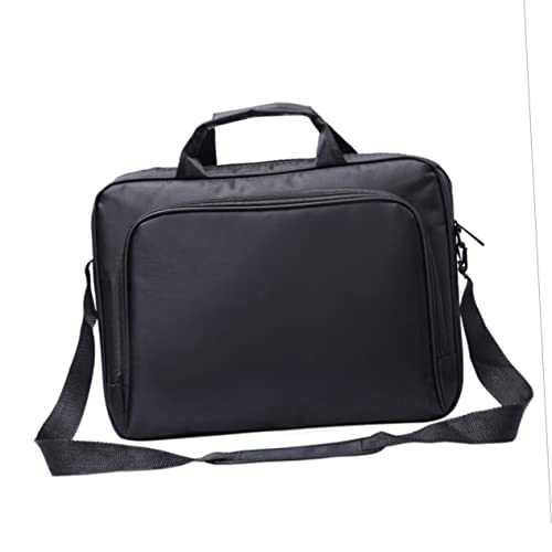 STOBOK 15.6-Inch Laptop Bag Portable Computer Shoulder Bag for Men and Women Water-Repellent Briefcase Adjustable Strap for Business and Travel3