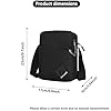 Geebymol Mens Shoulder Bag Nylon and Oxford Crossbody Bag, Messenger Bag with Zipper and Adjustable Strap, Casual Chest Sling Bag, Mens Gifts for Fathers Day (Black) #1