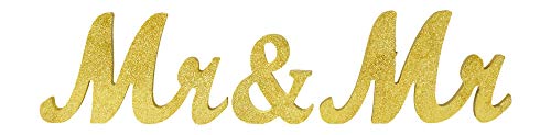 Gold Mr & Mr Gay Wedding Sign