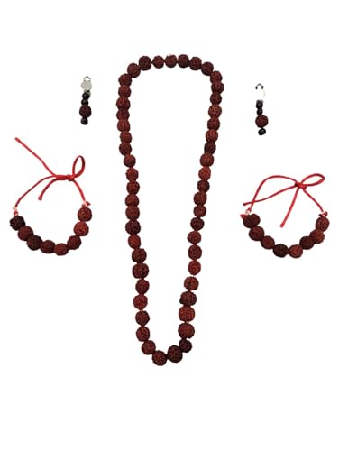 BookMyCostume Rudraksha Jewellery Complete Set for Kids & Adults ...