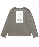 [Bee] ビー プリントTシャツ ガールズ ボーイズ 女の子 男の子 キッズ 春 秋 冬 taa05044 140cm バーコード×チャコール