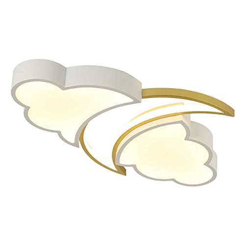 Plafonnier créatif Moon Cloud ultra-mince et géométrique pour salon et chambre