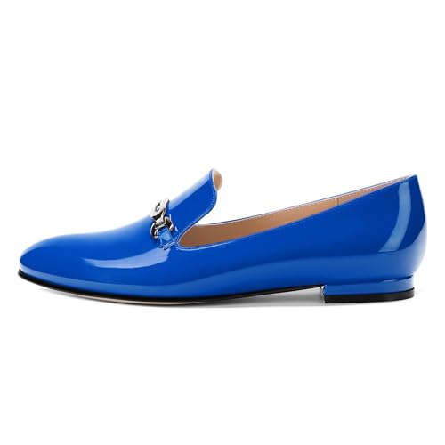 Image of Women's Loafers, Slip On Round Toe Comfortable Flats for Women Dressy and Work, Womens Business Casual Shoes