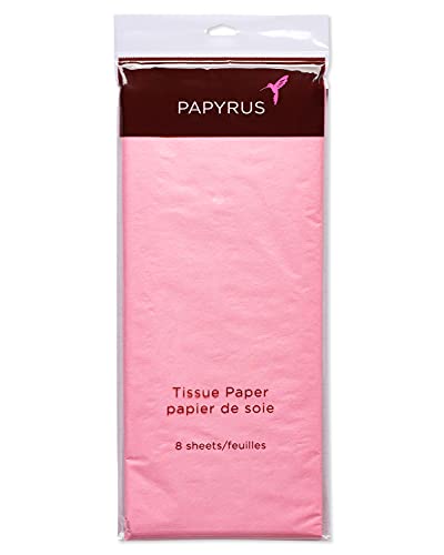 Image of Papyrus Pink Gift Tissue Paper, 4 Sheets (20 in. x 26 in.) - Ideal for Gift Bags, Weddings, Baby Showers and More