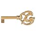 Solid Brass Hollow Barrel Skeleton Key Blank for Cabinet Doors, Dresser Drawers, Grandfather Clocks - Antique, Vintage, Old Furniture | SKB