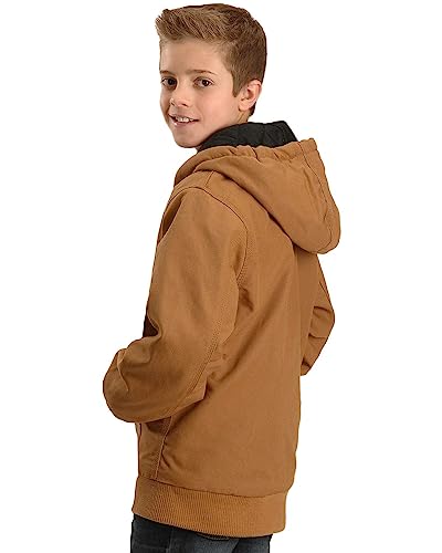 Carhartt Boys Active Quilt Lined Coat Outerwear Jackets, Carhartt Brown Flannel Lined, Small Us #TOP1