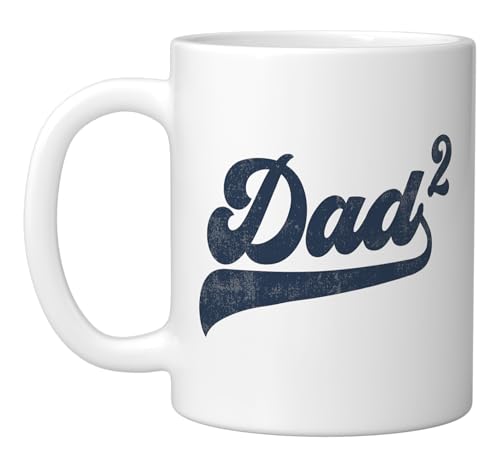 Taza de cerámica blanca de 11 oz para papá miniatura 1