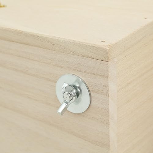 Nid d'élevage chaud en bois naturel pour perroquets et perruches - 7