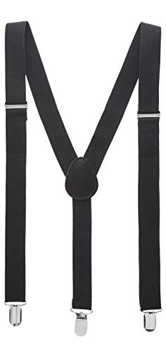 Man of Men - Bowtie & Suspender Sets - Solid Colors (Black)