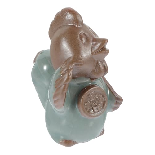 LABRIMP 1pc Kiln Ornaments Dining Room Table Decor Decorations Ornaments for Tea Pet Decoration Table Ornaments Tabletop Tea Pet Tea Pet Tiger Brown Ceramics