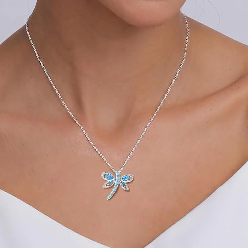 Jewelili Sterling Silver Pendant Necklace for Women | Multi Gemstone and Diamond | 18" Rolo Chain | Luxury Jewelry Gift for Her | Gift Box Included2