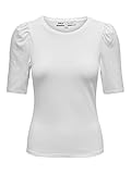 ONLY Onllive Love 2/4 Pufftop Jrs Noos Top, Blanco, Large Mujeres