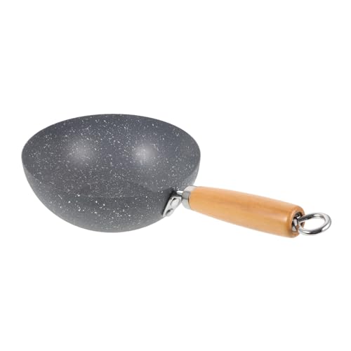 Wok pequeño sartén de hierro para cocinar miniatura 1