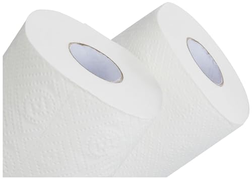 Image of Presto! 2 Ply Toilet Tissue Paper, 100% Natural virgin paper - Pack of 4 (400 Pulls per Roll)