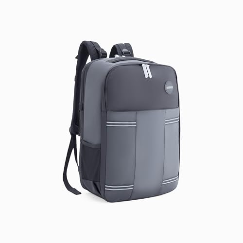 Image of American Tourister Aston 2.0 | 40 Ltrs | 2 Compartments | Bottle Pocket | Ergonomic Padded Back Panel & Shoulder Straps | Outdoor Laptop Backpack | 1 Year International Warranty | Black