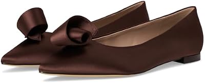 Cole Haan Women's Florette Skimmers, Dark Chocolate Satin, 8.5-B US