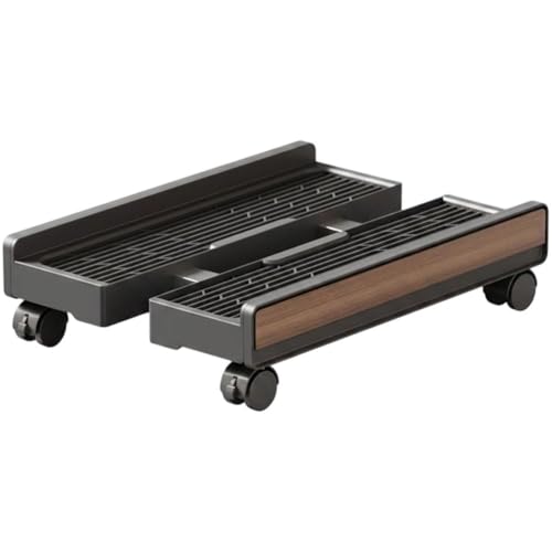 Soporte móvil para CPU bajo el escritorio, rack elevable ajustable con ruedas freno para hogar y oficina miniatura 1