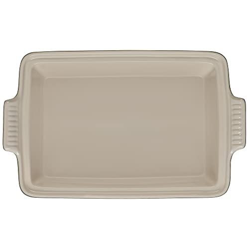 Image of Le Creuset Stoneware Covered Rectangular Casserole, 12 inch x 9 inch, Artichaut