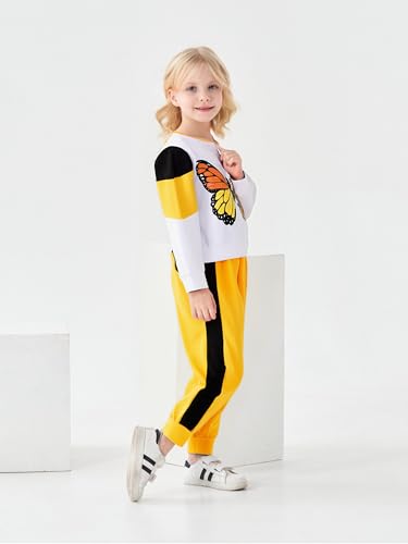Image of Axumity Toddler Baby Girls Clothes Long-sleeve Tie Dye Hoodie Sweatshirt Pants Hooded Outfit Set