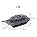 Ouhgnoh Mini Remote Control Tank Combat Tracked Military Tank Model Simulation Tiger Popular Toy Puzzle Toy Boy (Grey)