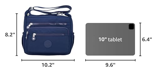 Image of Pealwel Women Shoulder Handbag Roomy Multiple Pockets Bag Ladies Crossbody Purse Tote Top Handle Satchel