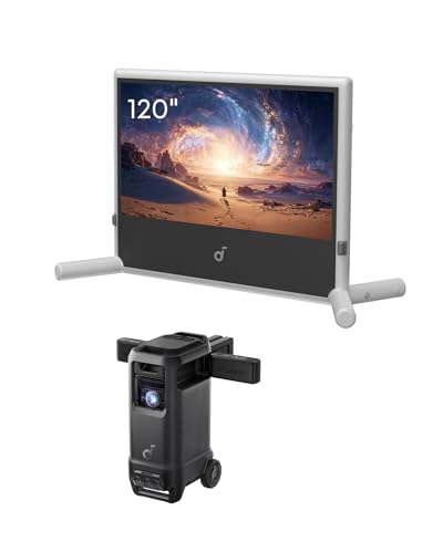 Image of soundcore Nebula X1 Pro Mobile Theater: 4K Triple Laser Projector with 120 inch Silent Inflatable Screen, 3500 ANSI Lumens, 7.1.4 Dolby Atmos, 56000:1 Contrast, Optical Zoom, Wireless