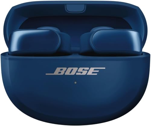 Image of Bose Ultra Open Bluetooth Earbuds, True Wireless Earbuds with OpenAudio for Awareness, Clip On Design for Comfort, Immersive Audio, Up to 48 Hrs of Playtime, Lunar Blue - Limited Edition (Renewed)