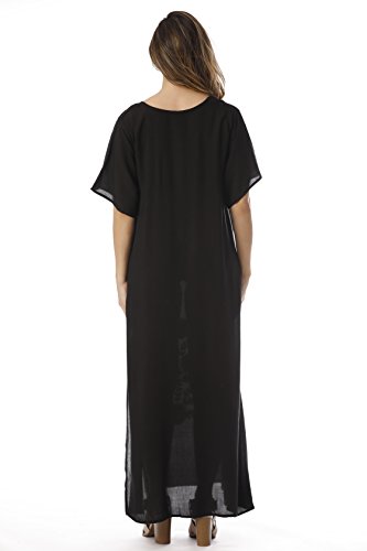 Riviera Sun Embroidered Maxi Dress with Double Side Slits3