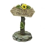 Grasslands Road Small Worlds Home Garden Decor – Fairy Crossing Sign