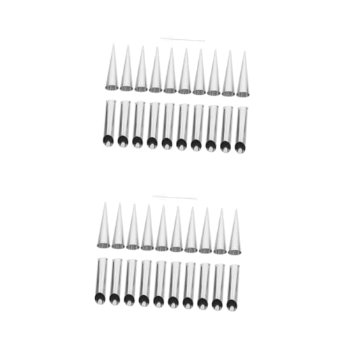TOPBATHY 2 Juegos Espirales De Croissant moldes para hornear cortador de de rueda pan tostado panecillos tostados molde para hacer croissants molde de forma tubular croissant Silver