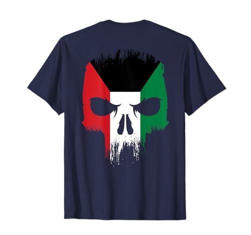 Día Nacional del Estado de Kuwait 25-26 Febrero kuwait bandera cráneo B Camiseta
