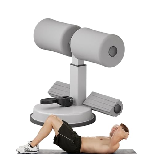 Barra de ejercicios para el suelo, equipo de ejercicio portátil, barra de sentadillas para puerta, barra de abdominales estable con ventosa, accesorios de gimnasio para entrenamiento en casa
