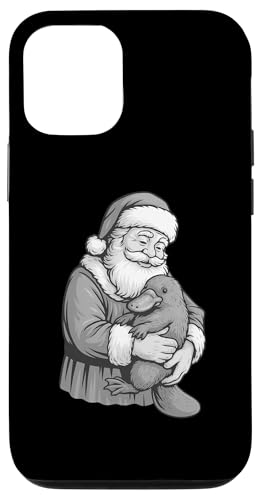 カモノハシ サンタクロース クリスマス 動物好き スマホケース iPhone 12/12 Pro 用