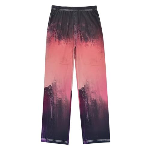 Boys' Pants Ombre Pigment Long Bottoms Jogger Pants Elastic Waist Trousers with Pockets S-XL