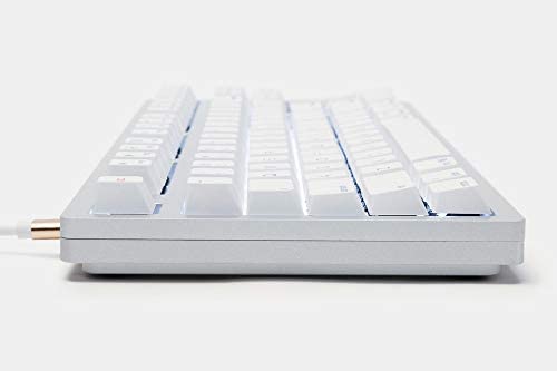 Mistel Sleeker Md870 Backlit Tkl Mechanical Keyboard With Cherry Mx Blue Switch And Silver Full Cnc Aluminum Case For Mac And Windows (Single White Led, Pbt Dye-Sub Keycap, Macro Support, Ansi/Us) #TOP2