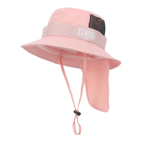 Children's Sun Hat Summer Outdoor Neck Guard Protection Mesh Fishermen Adjustable Cap Baby Kids Bucket Hat for Boys and Girls