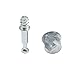 Antrader 30 Sets Furniture Side Knock Down Furniture Cam Lock Connecting Fitting Pre-Inserted Nut Dowels Connector Assembly (812 Fitting+28mm Fitting Screw)