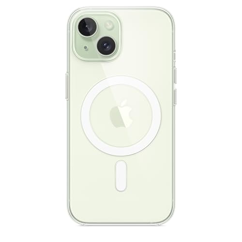 Image of Apple iPhone 15 Clear Case with MagSafe: Lightweight Phone Case, Wireless Charging Compatible, Smooth Glossy Finish