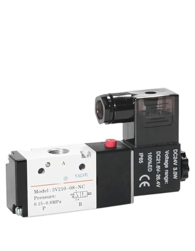 Électrovanne pneumatique électrique 3V210-08 commande directionnelle magnétique 24V