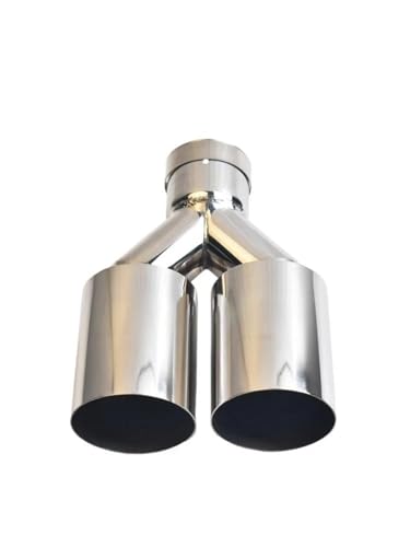 Tuyau d'échappement brillant pour remplacer les sorties rouillées par un double 76mm