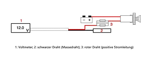 Thermomètre Moto Instruments Température de l'eau Affichage numérique Jauge Plus Lecteur Adaptateur capteur (Red+18mm Sensor Adapter) (s, BLUE) - Image 5