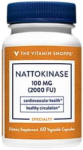 The Vitamin Shoppe Nattokinase a Antioxidant Support for Cardiovascular Health a 100 MG (60 Vegetable Capsules) The Vitamin Shoppe Nattokinase a Antioxidant Support for Cardiovascular Health a 100 MG (60 Vegetable Capsules)