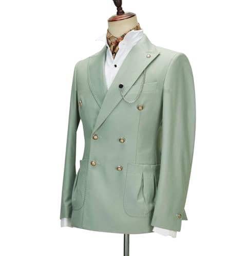 Mens Suits 2 Piece Tuxedo for Men Waistcoat Groomsmen Party Blazer Fit Jacket Suit2