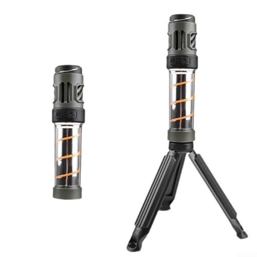 Pumixiy Linterna LED de camping de doble propósito con control de insectos integrado y modos de iluminación ajustables, recargable por USB para entusiastas del aire libre