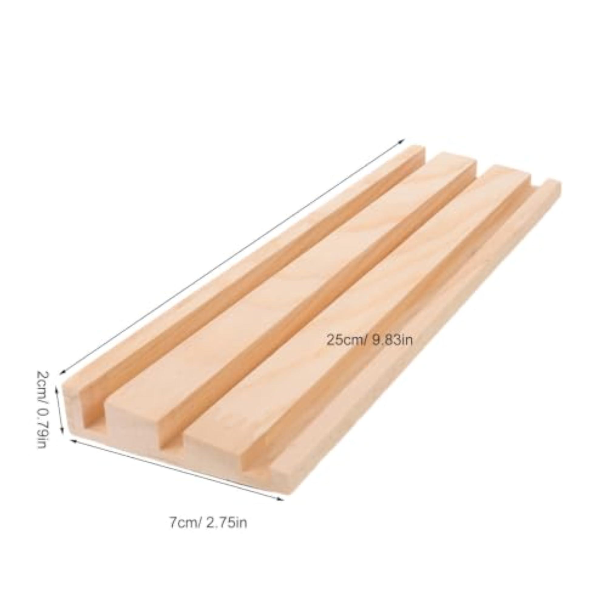 4pcs Wooden Domino Racks for Board Game Pieces, Portable Holder Set