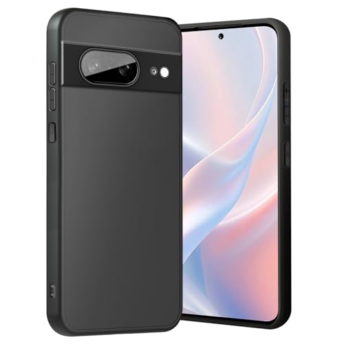Agedate Handyhülle für Google Pixel 8 Hülle mit Kameraschutz Stoßfest Kratzfest Extrem Haltbarkeit Fallschutz Schutzhülle Anti-Fingerabdruck Unterstützt kabelloses Laden für Pixel 8 Case Schwarz