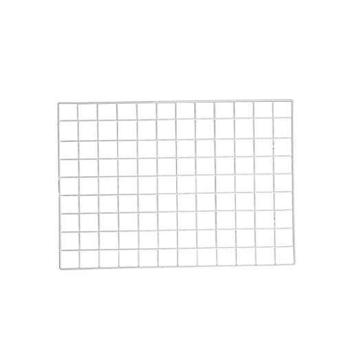 DierCosy Tools Foto Rejilla Panel de 35 cm de Acero Blanco DIY de la Pared del Estante Decorativo Arte Cuelgue Foto de la Pared Estante de exhibición de Tablero de Notas de Malla