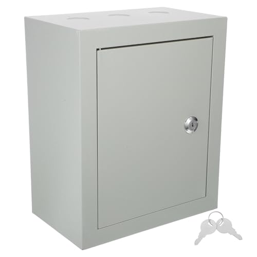 Boîte de jonction électrique contre l'humidité extérieure boîtier étanche POPETPOP argenté